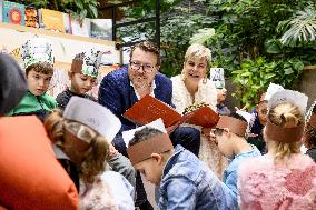 Princess Laurentien and Prince Constantijn Read at 2025 Breakfastn - Netherlands