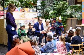 Princess Laurentien and Prince Constantijn Read at 2025 Breakfastn - Netherlands