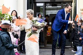 Princess Laurentien and Prince Constantijn Read at 2025 Breakfastn - Netherlands