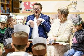 Princess Laurentien and Prince Constantijn Read at 2025 Breakfastn - Netherlands