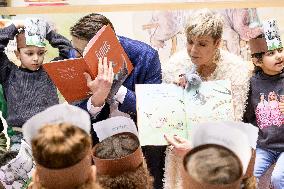 Princess Laurentien and Prince Constantijn Read at 2025 Breakfastn - Netherlands