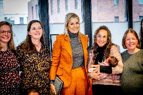 Queen Maxima Visits Promising Start Zeist - Netherlands