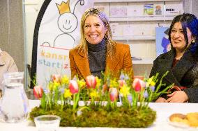 Queen Maxima Visits Promising Start Zeist - Netherlands