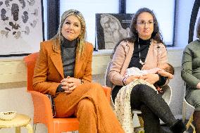 Queen Maxima Visits Promising Start Zeist - Netherlands