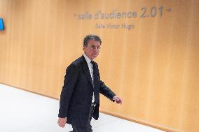 Nicolas Sarkozy trial during a break for illegal campaign financing from Lybia - Paris AJ