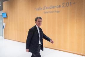 Nicolas Sarkozy trial during a break for illegal campaign financing from Lybia - Paris AJ