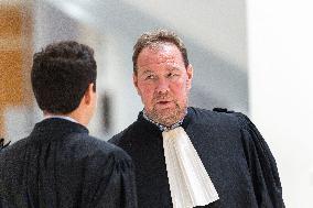 Nicolas Sarkozy trial during a break for illegal campaign financing from Lybia - Paris AJ