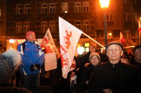 Anti-government Protest In Krakow