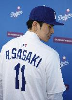 Baseball: New Los Angeles Dodger Roki Sasaki