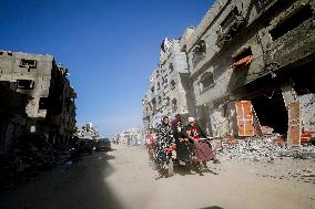 Third Day of A Ceasefire Between Israel and Hamas - Gaza