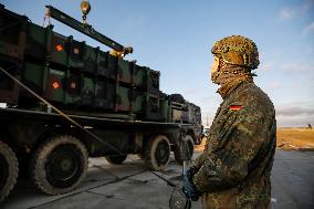 German Minister Of Defence Meets German Soldiers Stationed In Poland