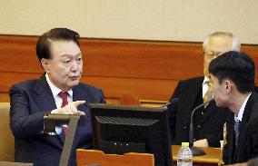 Court hearing for impeached S. Korean president
