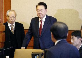 Court hearing for impeached S. Korean president