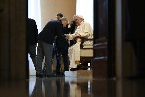 Pope Francis In Private Audience - Vatican