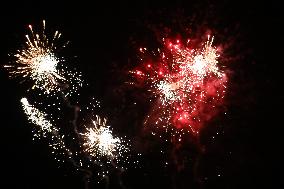 Sparklers On New Year's Eve In Krakow