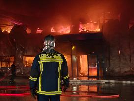 Greek Firefighters In Action