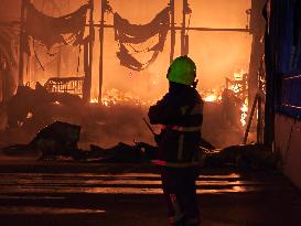 Greek Firefighters In Action