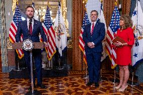 Vice President JD Vance swears in John Ratcliffe as Director of the Central Intelligence Agency
