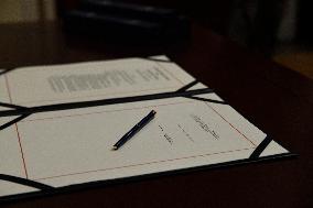 Speaker Johnson Holds Enrollment Ceremony For The Laken Riley Act - DC