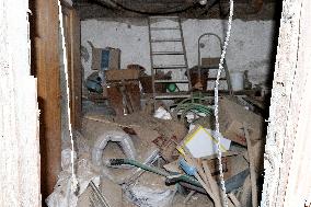 Aftermath of Russian shelling in Yasnohirka village in eastern Ukraine