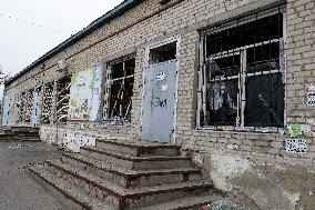 Aftermath of Russian shelling in Yasnohirka village in eastern Ukraine