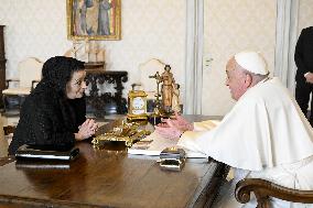 Pope Francis Private Audience - Vatican