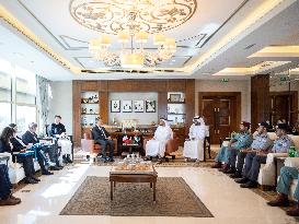 Gerald Darmanin Meeting UAE Justice Minister - Abu Dhab