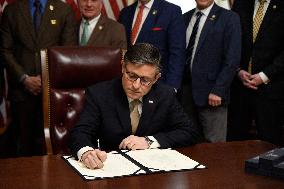 Speaker Johnson Holds Enrollment Ceremony for the Laken Riley Act