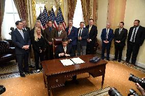 Speaker Johnson Holds Enrollment Ceremony for the Laken Riley Act