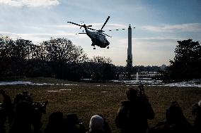 President Trump Speaks To Media At White House - DC