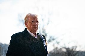 President Trump Speaks To Media At White House - DC