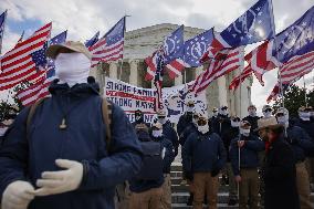 Patriot Front Group Appears At March For Life