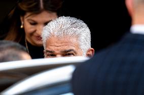 Panama's President Jose Raul Mulino Quintero Arrives For His Meeting With Pope Francis At The Vatican