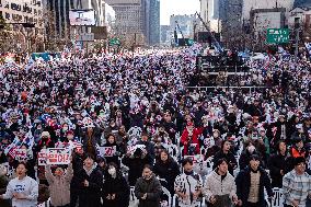 Rally Demanding The Release Of President Yoon Suk-yeol