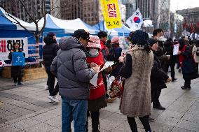 Rally Demanding The Release Of President Yoon Suk-yeol