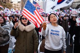 Rally Demanding The Release Of President Yoon Suk-yeol