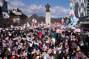 Rally Demanding The Release Of President Yoon Suk-yeol