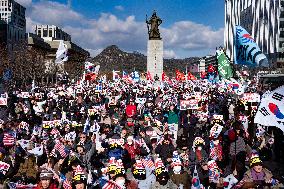 Rally Demanding The Release Of President Yoon Suk-yeol