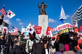 Rally Demanding The Release Of President Yoon Suk-yeol