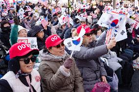 Rally Demanding The Release Of President Yoon Suk-yeol