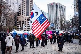 Rally Demanding The Release Of President Yoon Suk-yeol