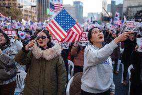 Rally Demanding The Release Of President Yoon Suk-yeol