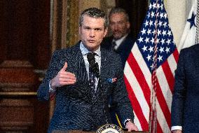 VP Vance Swears-In Pete Hegseth as US Secretary of Defense