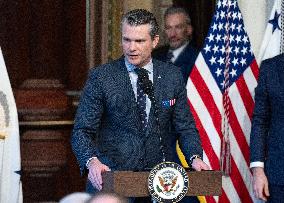 VP Vance Swears-In Pete Hegseth as US Secretary of Defense