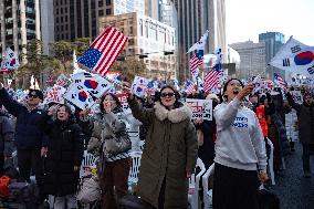 Rally Demanding The Release Of President Yoon Suk-yeol