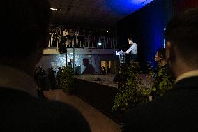 Jordan Bardella At 2025 New Year's Ceremony of Laure Lavalette - La Vallette-du-Var