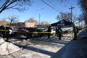 Woman Found Dead On A Sidewalk In Area Of Flatlands Avenue And Van Siclen Avenue In East New York Brooklyn