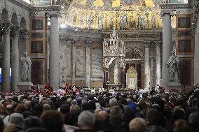 Pope Francis' Second Vespers On The Feast Of The Conversion Of St Paul