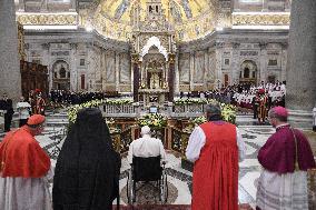 Pope Francis' Second Vespers On The Feast Of The Conversion Of St Paul