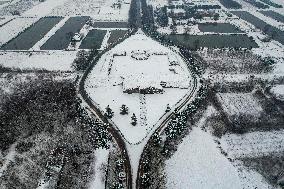 Heavy Snow Hit Yuncheng